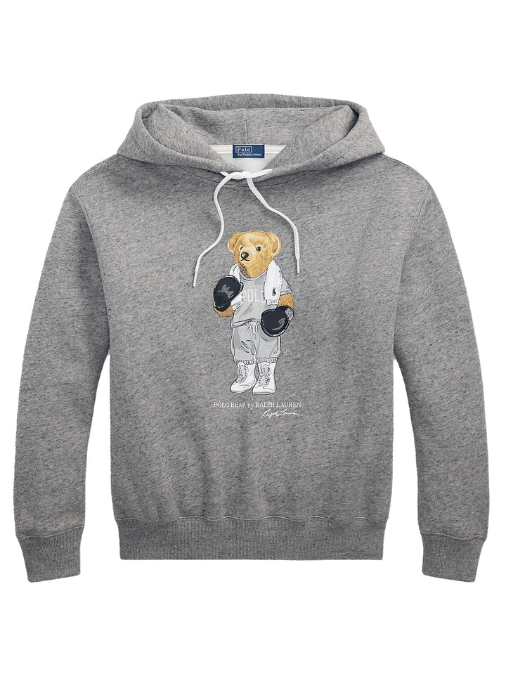 POLO Ralph Lauren Polo Bear Hoodie – Grijs-84% katoen, 16% polyester-DAMES TRUIEN & VESTEN-Grijs