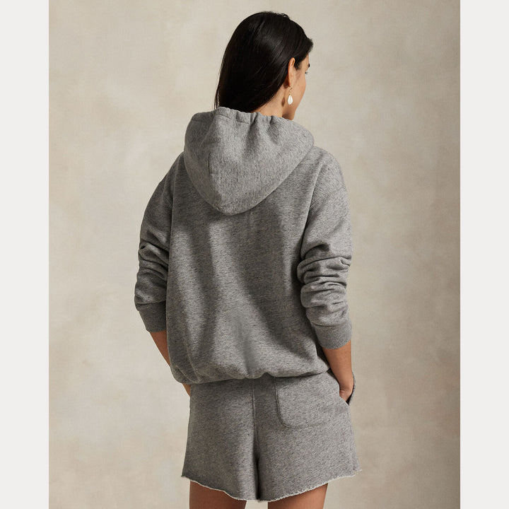 POLO Ralph Lauren Polo Bear Hoodie – Grijs-84% katoen, 16% polyester-DAMES TRUIEN & VESTEN-Grijs