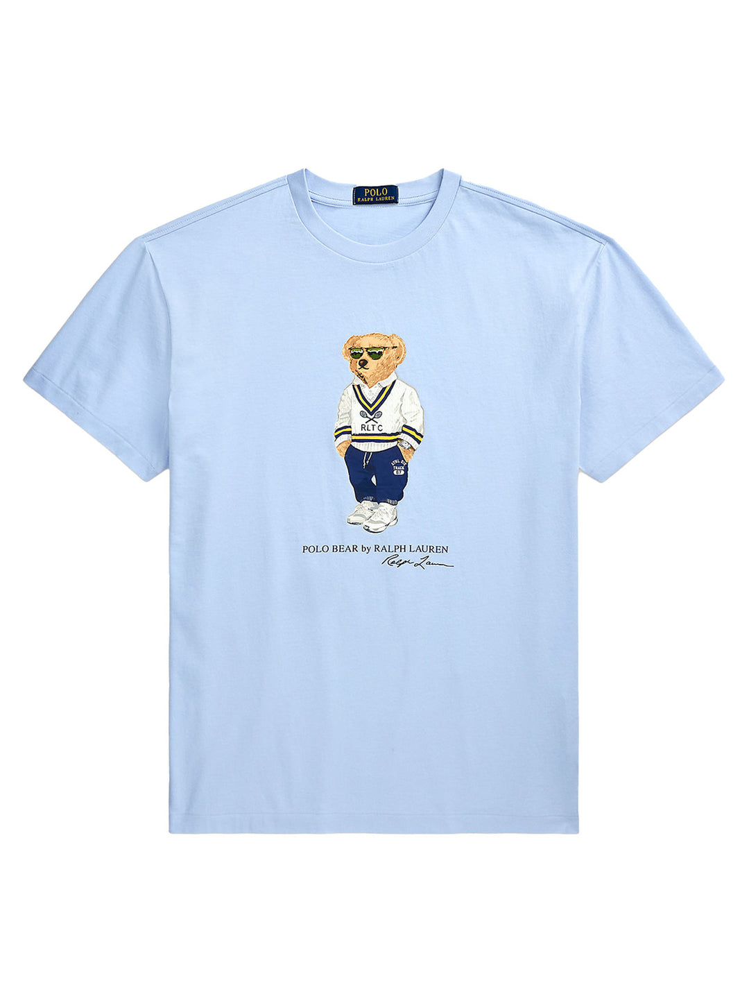 POLO Ralph Lauren Polo Bear Jersey T-shirt-100% katoen-HEREN POLO'S & T-SHIRTS-Blauw