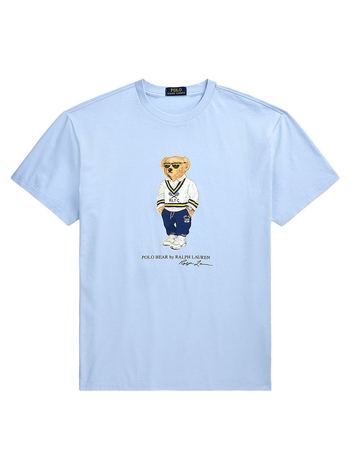 POLO Ralph Lauren Polo Bear Jersey T-shirt-100% katoen-HEREN POLO'S & T-SHIRTS-Blauw