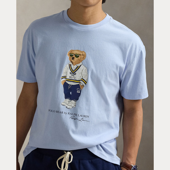 POLO Ralph Lauren Polo Bear Jersey T-shirt-100% katoen-HEREN POLO'S & T-SHIRTS-Blauw