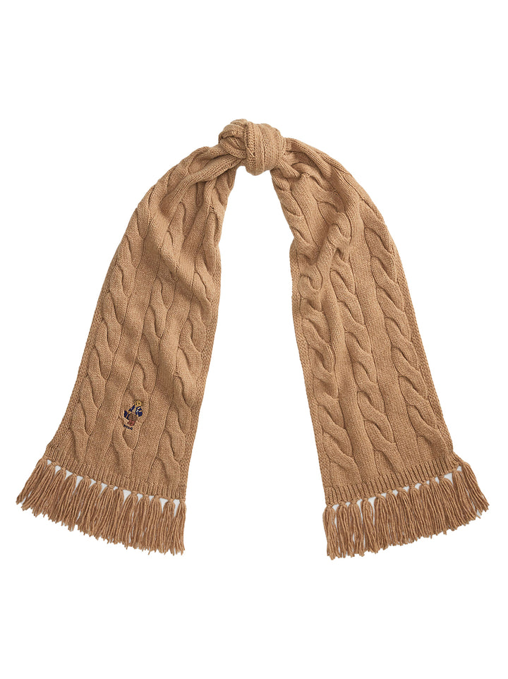 Polo Ralph Lauren Polo Bear Shawl – Bruin-80% wol, 20% nylon-DAMES ACCESSOIRES-Bruin