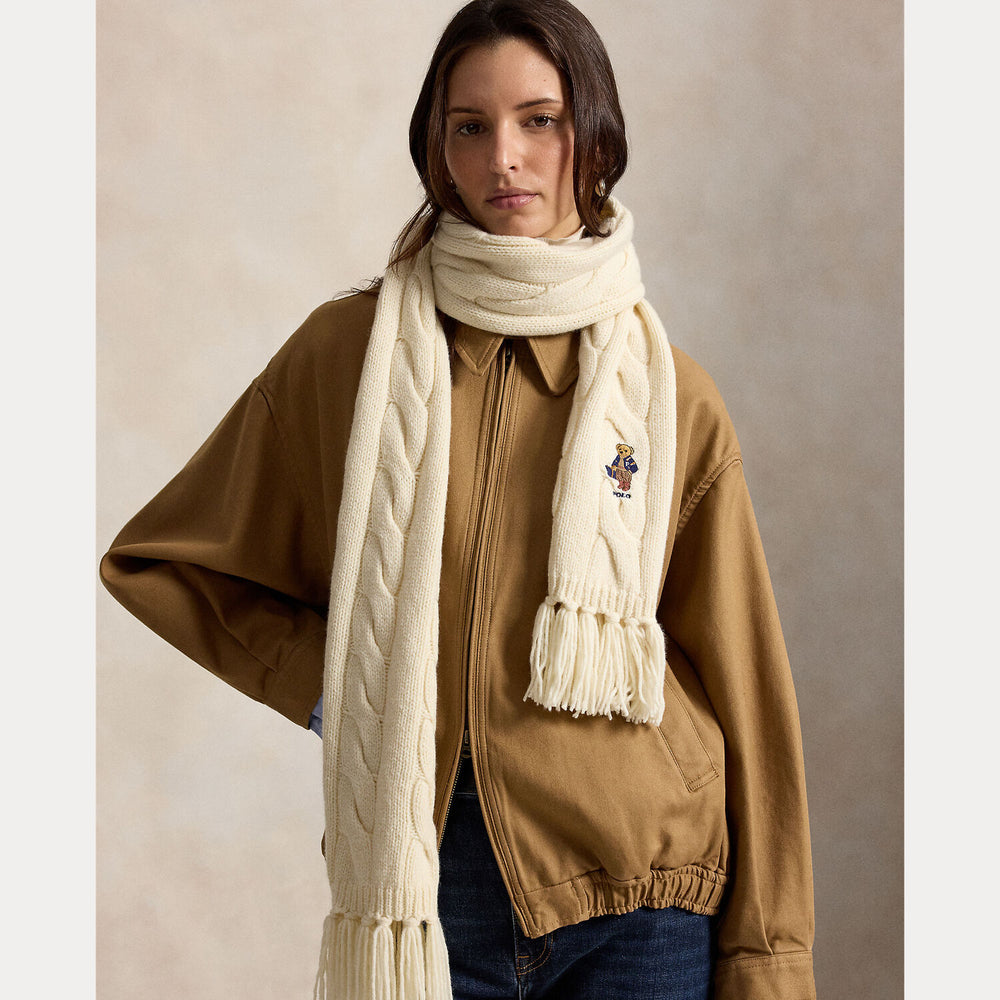 Polo Ralph Lauren Polo Bear Shawl – Room-80% wol, 20% nylon-DAMES ACCESSOIRES-Room