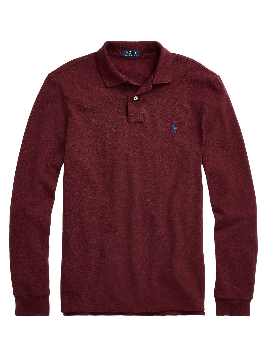 POLO Ralph Lauren Polo Lange Mouw – Rood-100% katoen-HEREN POLO'S & T-SHIRTS-Rood