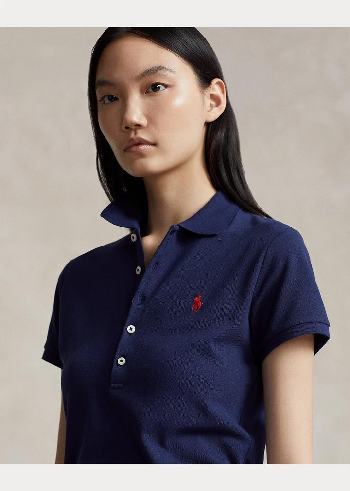 POLO Ralph Lauren polo slim-97% katoen, 3% elasthaan-DAMES TOPS & BLOUSES-Blauw