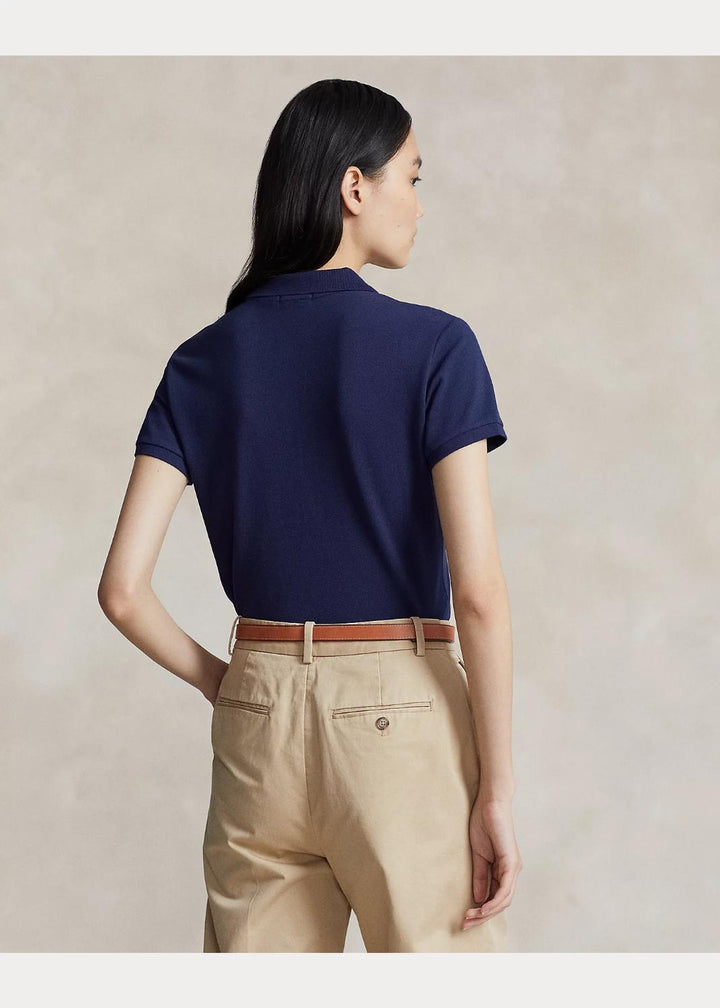 POLO Ralph Lauren polo slim-97% katoen, 3% elasthaan-DAMES TOPS & BLOUSES-Blauw