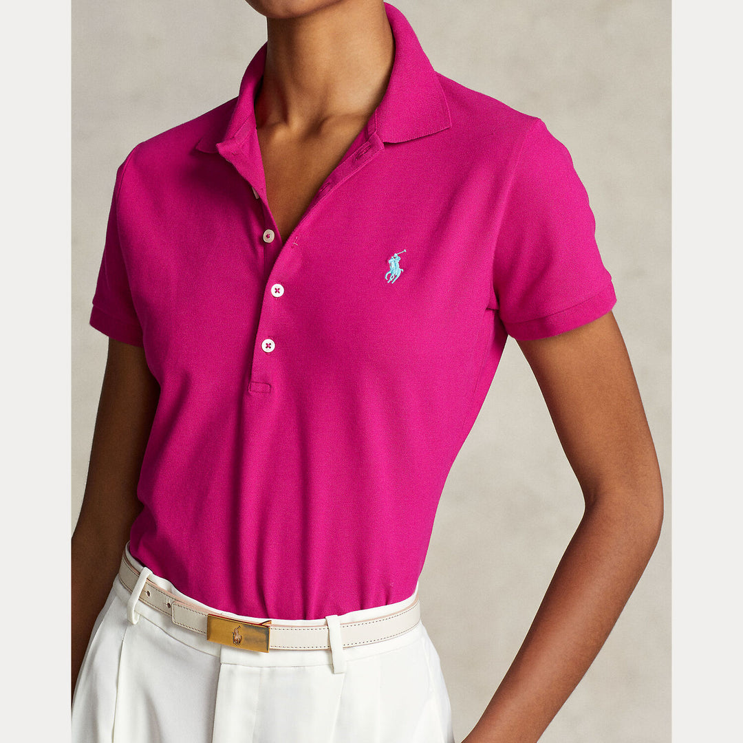 POLO Ralph Lauren polo slim-97% katoen, 3% elasthaan-DAMES TOPS & BLOUSES-Roze