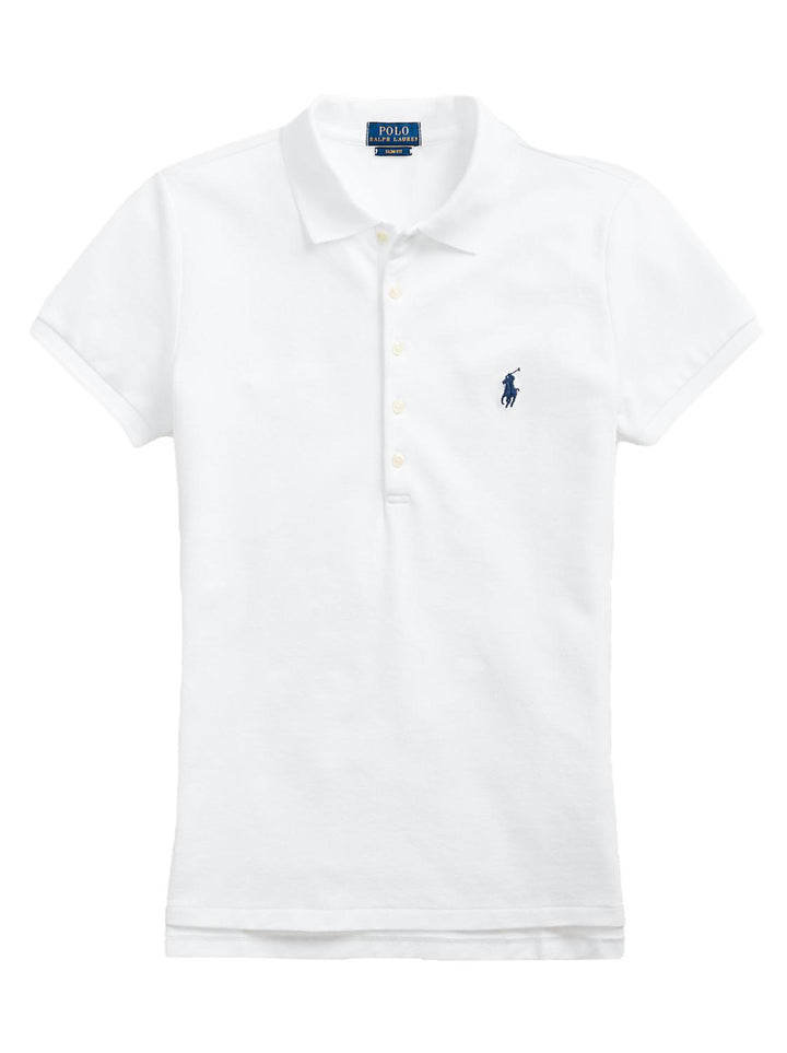 POLO Ralph Lauren polo slim-97% katoen, 3% elasthaan-DAMES TOPS & BLOUSES-Wit