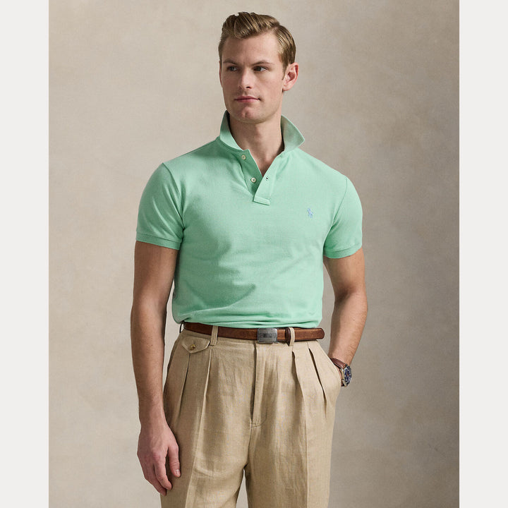 POLO Ralph Lauren polo slim fit groen-100% katoen-HEREN POLO'S & T-SHIRTS-Groen