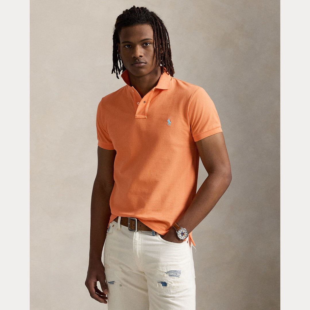 POLO Ralph Lauren polo slim fit oranje-100% katoen-HEREN POLO'S & T-SHIRTS-Oranje