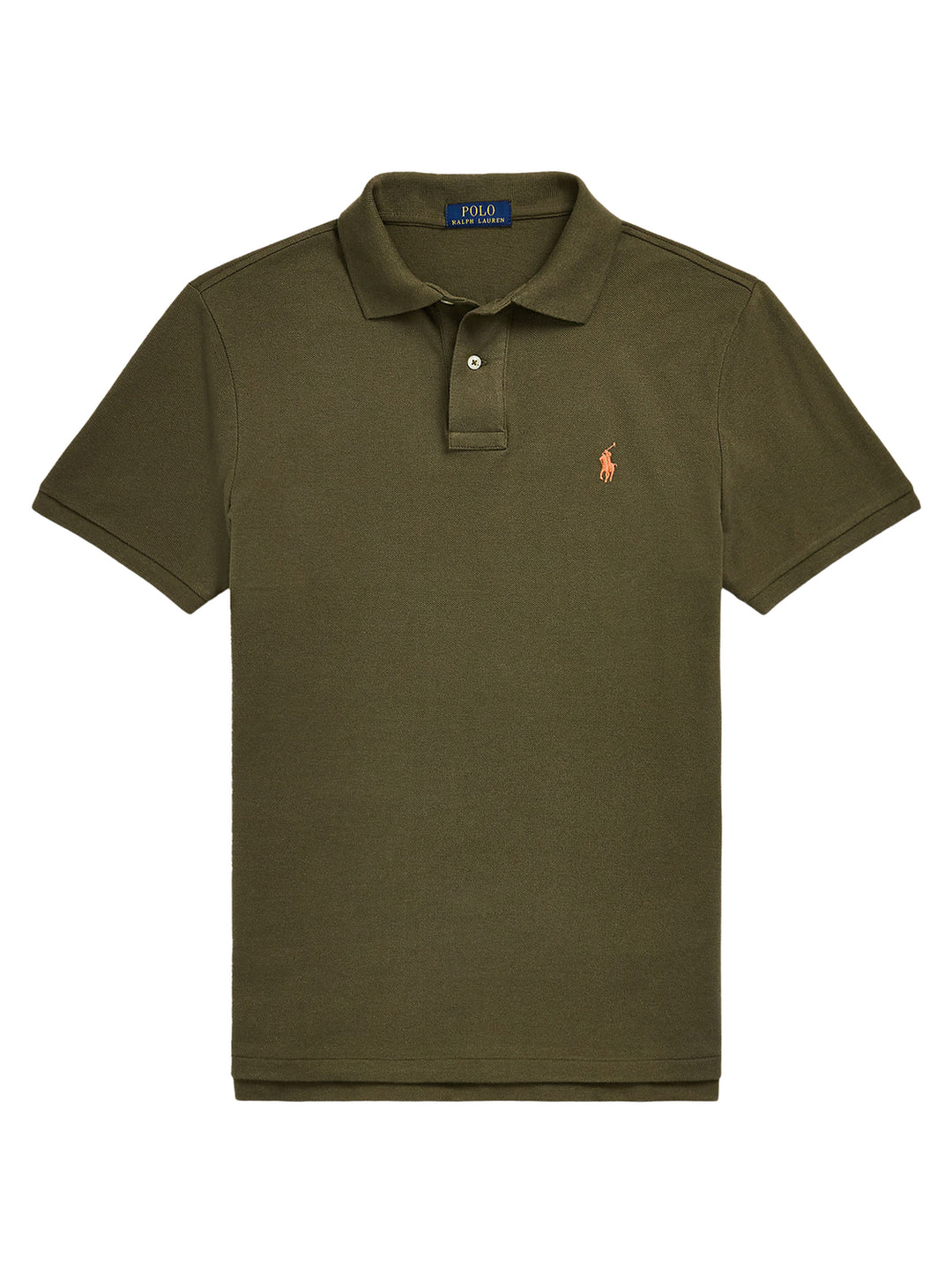 POLO Ralph Lauren polo slim olive green-100% katoen-HEREN POLO'S & T-SHIRTS-Groen