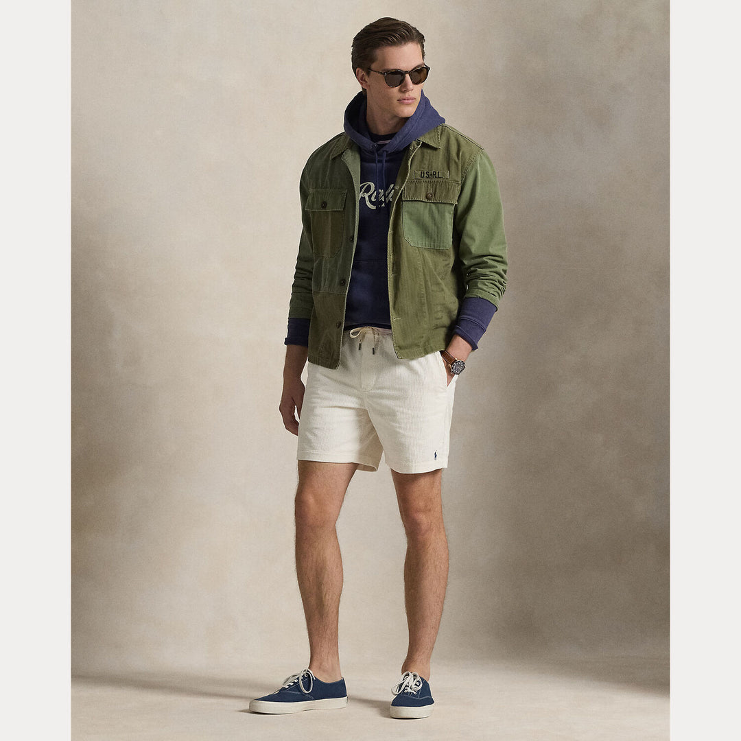 POLO Ralph Lauren Prepster corduroy short – Wit-100% katoen-HEREN BROEKEN-Wit