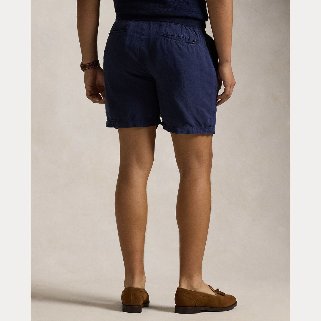 POLO Ralph Lauren Prepster linnen short-100% Linnen-HEREN BROEKEN-Blauw