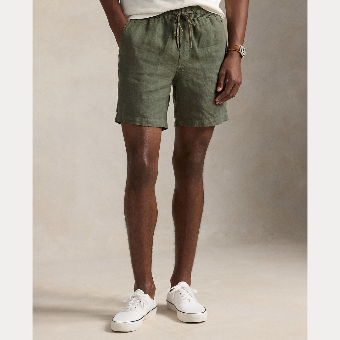 POLO Ralph Lauren Prepster Linnen Short-100% linnen-HEREN BROEKEN-Groen