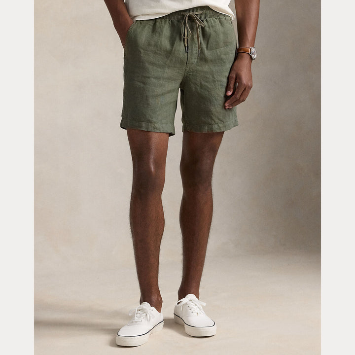 POLO Ralph Lauren Prepster Linnen Short-100% linnen-HEREN BROEKEN-Groen