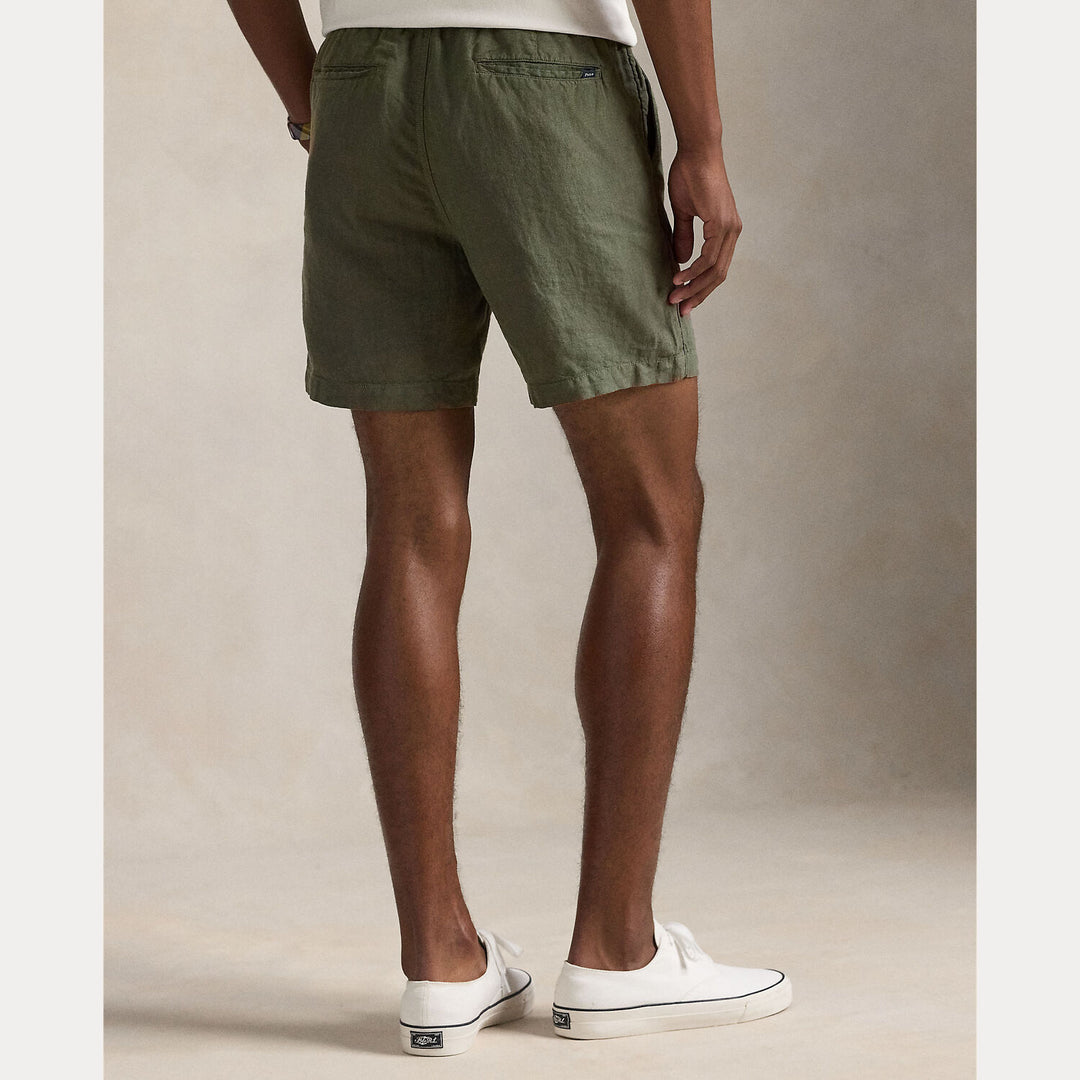 POLO Ralph Lauren Prepster Linnen Short-100% linnen-HEREN BROEKEN-Groen