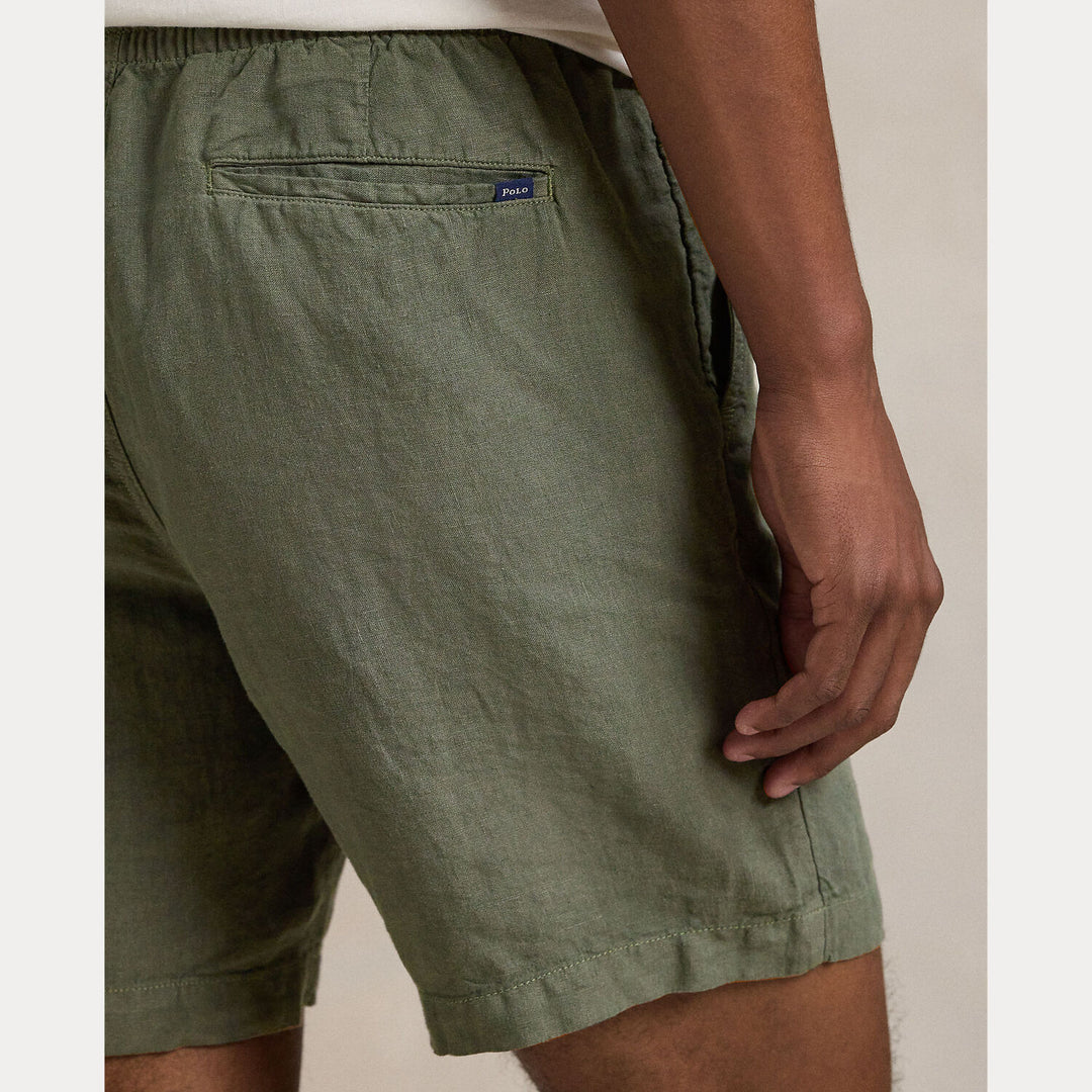 POLO Ralph Lauren Prepster Linnen Short-100% linnen-HEREN BROEKEN-Groen