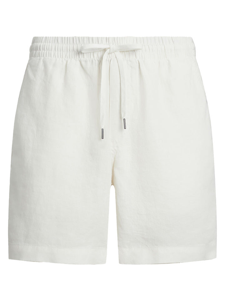 POLO Ralph Lauren Prepster linnen short-100% Linnen-HEREN BROEKEN-Wit