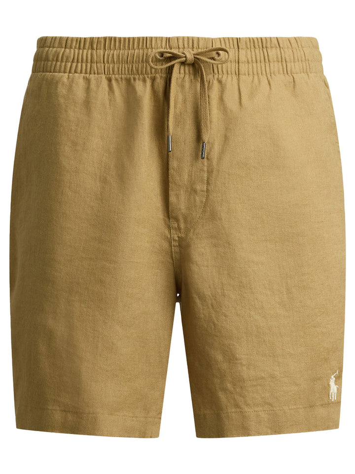 POLO Ralph Lauren Prepster linnen short – Bruin-100% linnen-HEREN BROEKEN-Bruin