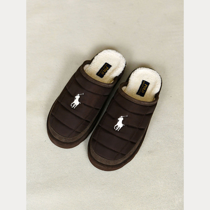 POLO Ralph Lauren Reade Slippers – Bruin-HEREN SCHOENEN & RIEMEN-Bruin