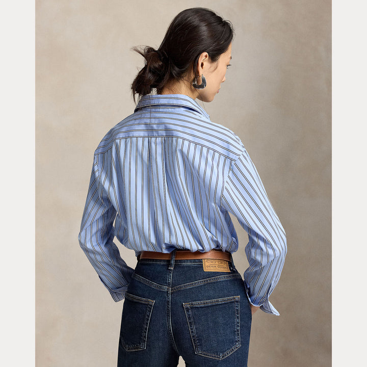 POLO Ralph Lauren Relaxed fit striped shirt-100% katoen-DAMES TOPS & BLOUSES-Blauw