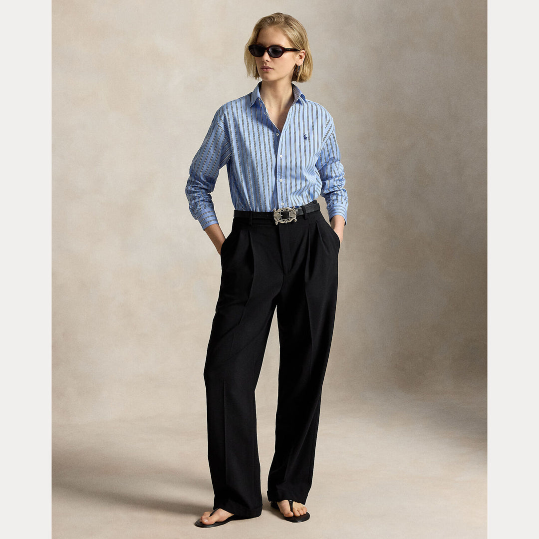 POLO Ralph Lauren Relaxed fit striped shirt-100% katoen-DAMES TOPS & BLOUSES-Blauw