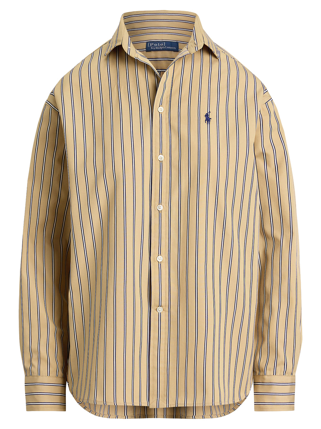 POLO Ralph Lauren Relaxed fit striped shirt-100% katoen-DAMES TOPS & BLOUSES-Bruin