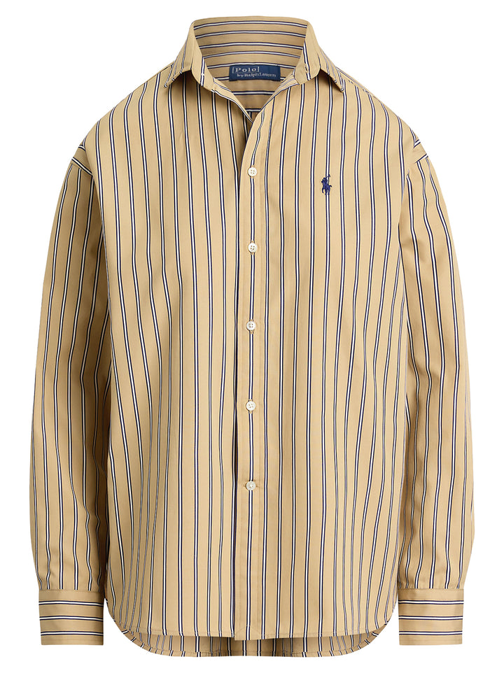 POLO Ralph Lauren Relaxed fit striped shirt-100% katoen-DAMES TOPS & BLOUSES-Bruin