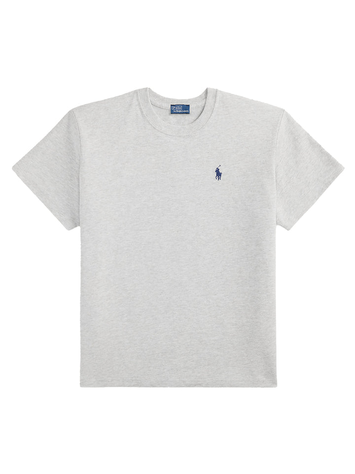 Polo Ralph Lauren Relaxed Fit T-shirt – Grijs-100% katoen-DAMES TOPS & BLOUSES-Grijs