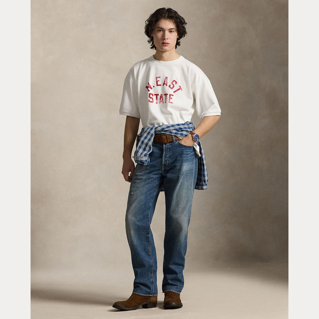 POLO Ralph Lauren Relaxed fit T-shirt met print-100% katoen-HEREN POLO'S & T-SHIRTS-Wit