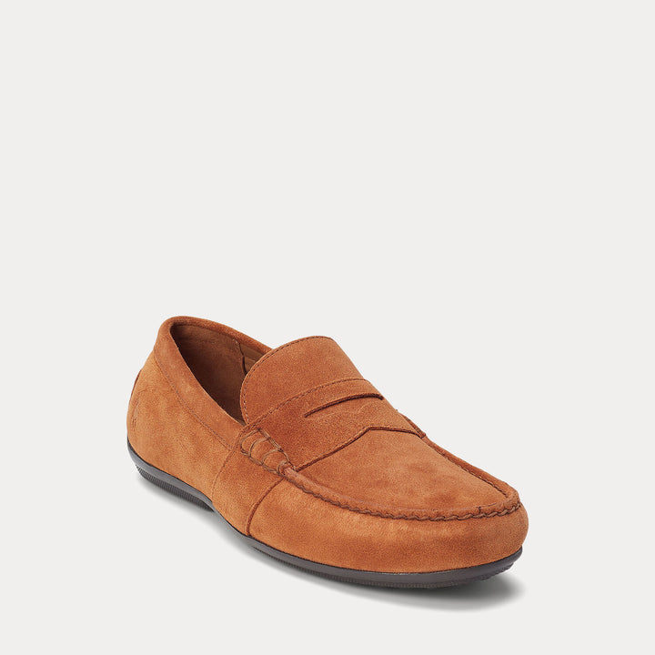 POLO Ralph Lauren Reynold suède mocassins-Bovenwerk: 100% leer<br />Voering: 52% katoen, 48% leer <br />Buitenzool: 100% rubber-HEREN SCHOENEN & RIEMEN-Bruin