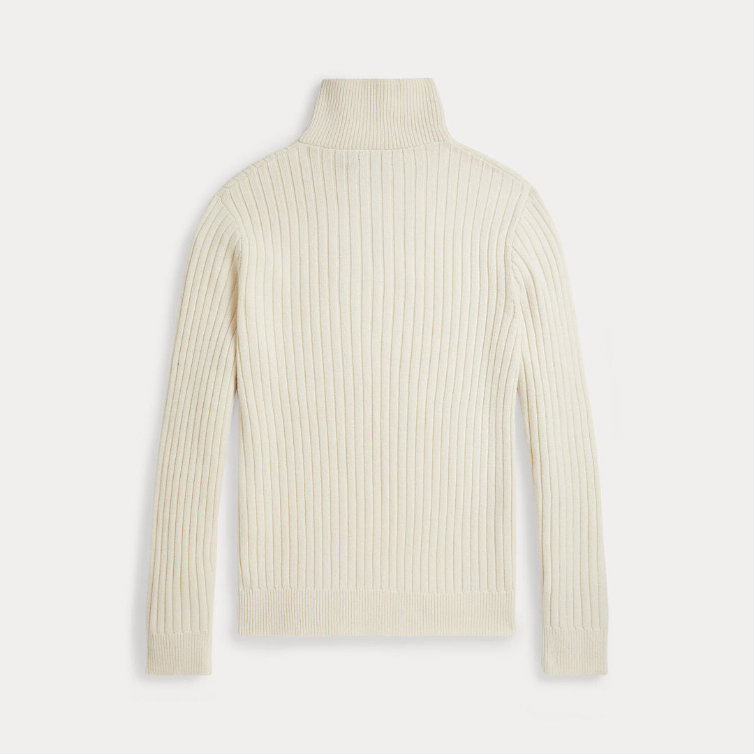 POLO Ralph Lauren Rib‑Knit Wool‑Cotton Quarter‑Zip-55% wol, 45% katoen-HEREN TRUIEN & VESTEN-Room