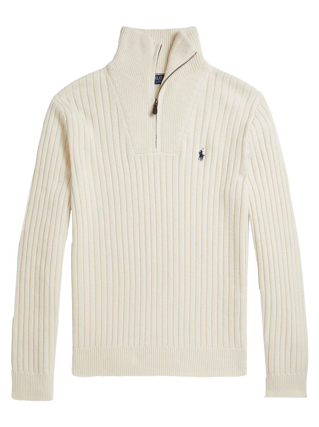 POLO Ralph Lauren Rib‑Knit Wool‑Cotton Quarter‑Zip-55% wol, 45% katoen-HEREN TRUIEN & VESTEN-Room