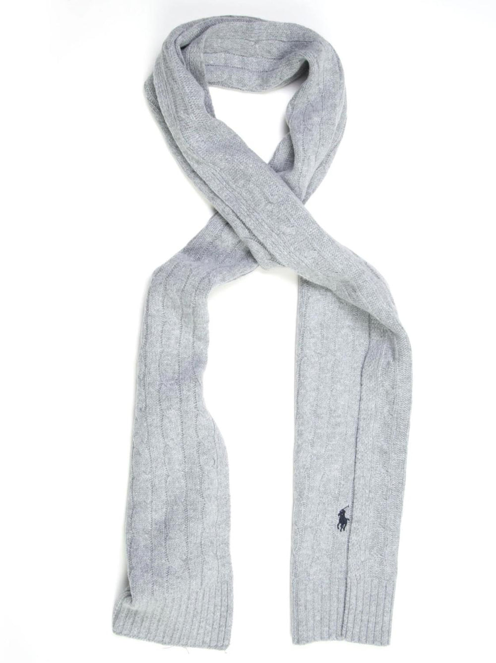 POLO Ralph lauren shawl-80% wol, 20% polyamide-HEREN ACCESSOIRES-Grijs