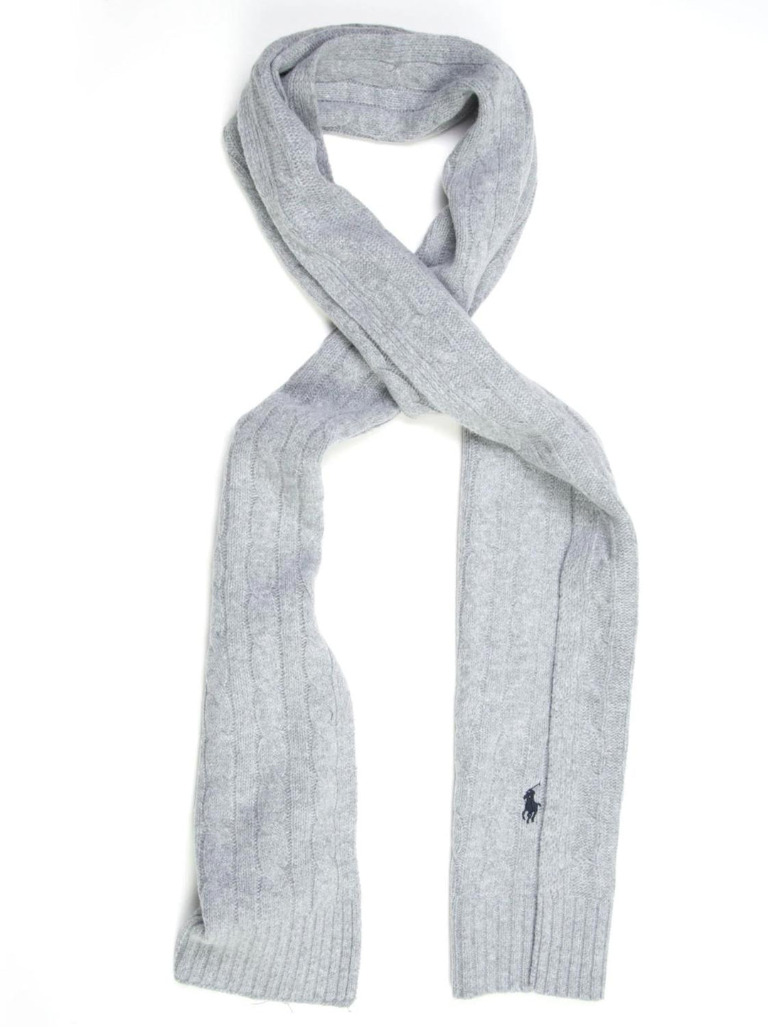 POLO Ralph lauren shawl-80% wol, 20% polyamide-HEREN ACCESSOIRES-Grijs