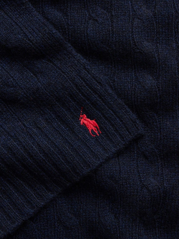 Polo Ralph Lauren Shawl – Blauw-90% wol<br />10% kashmir-DAMES ACCESSOIRES-Blauw