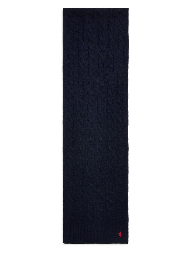 Polo Ralph Lauren Shawl – Blauw-90% wol<br />10% kashmir-DAMES ACCESSOIRES-Blauw