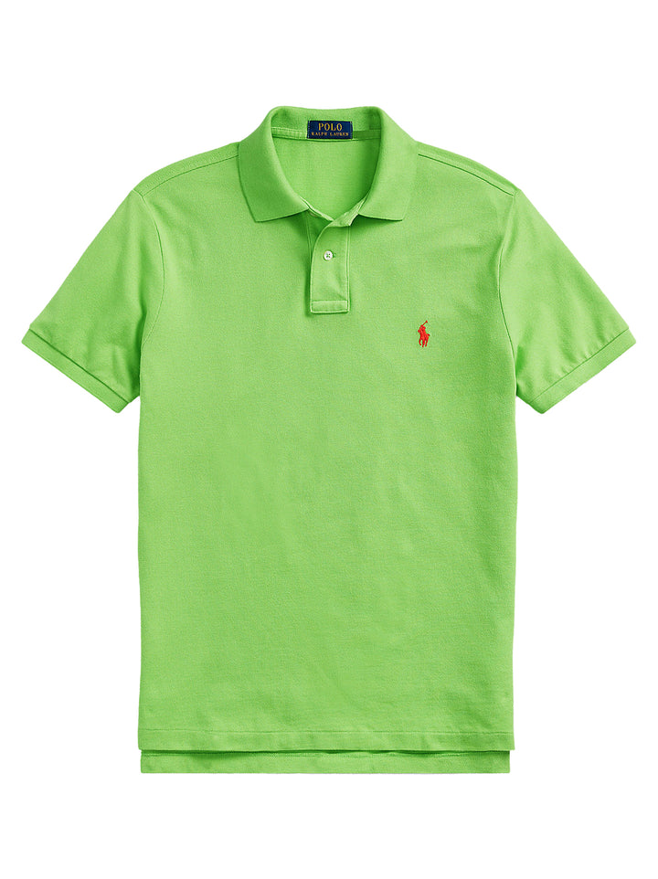 POLO Ralph Lauren shirt slim gifgroen-100% katoen-HEREN POLO'S & T-SHIRTS-Groen