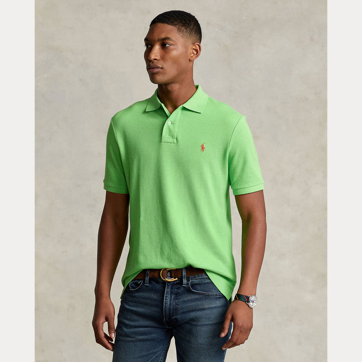 POLO Ralph Lauren shirt slim gifgroen-100% katoen-HEREN POLO'S & T-SHIRTS-Groen