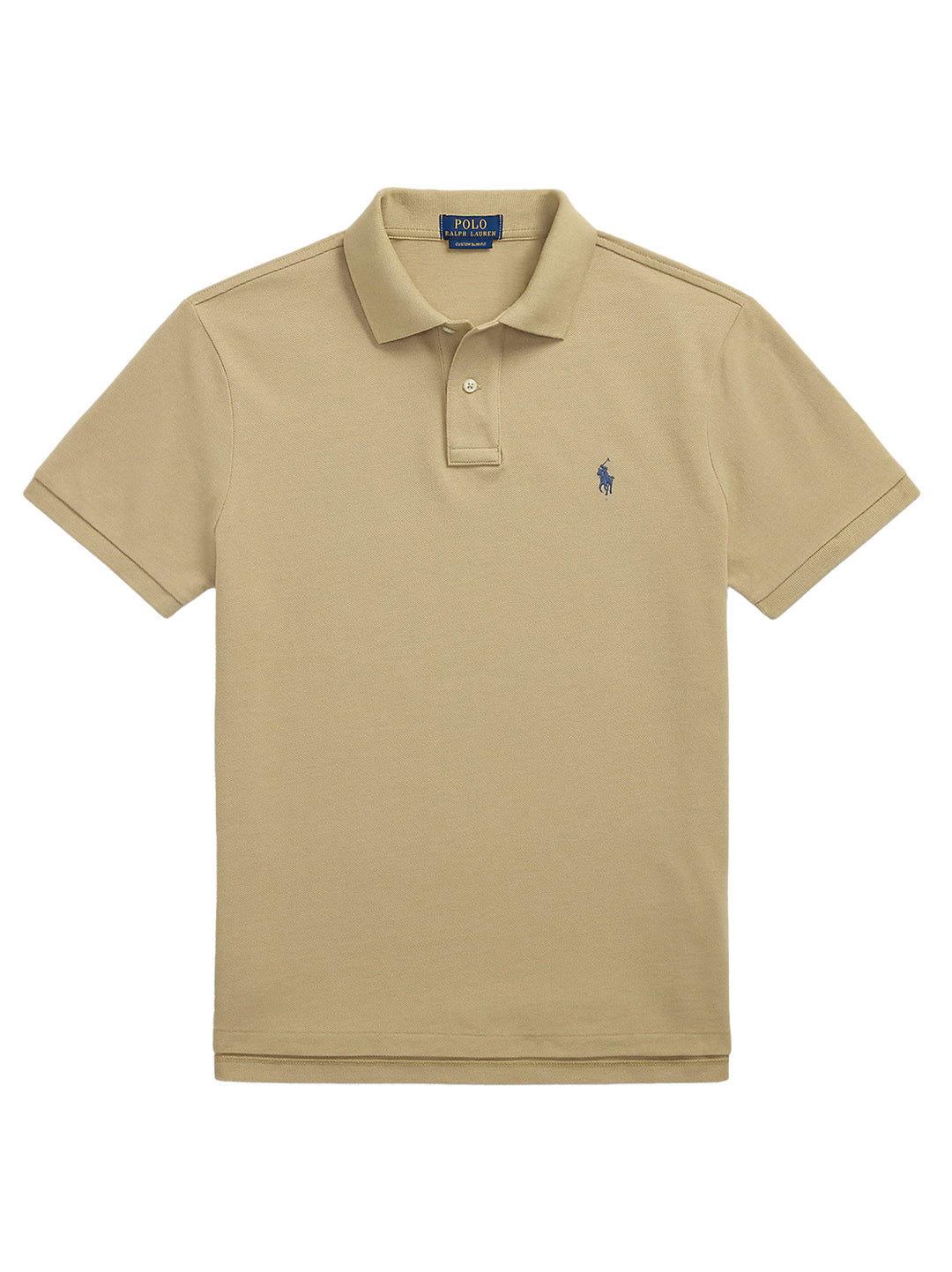 POLO Ralph Lauren Slim Fit Mesh Polo – Beige-100% katoen-HEREN POLO'S & T-SHIRTS-Beige