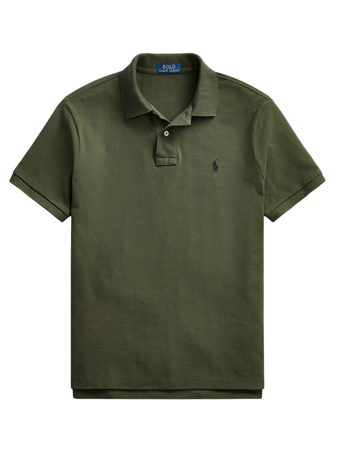 POLO Ralph Lauren Slim Fit Mesh Polo – Groen-100% katoen-HEREN POLO'S & T-SHIRTS-Groen