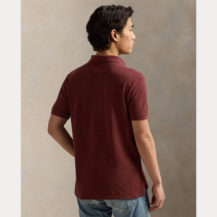 POLO Ralph Lauren Slim Fit Mesh Polo – Rood-100% katoen-HEREN POLO'S & T-SHIRTS-Rood