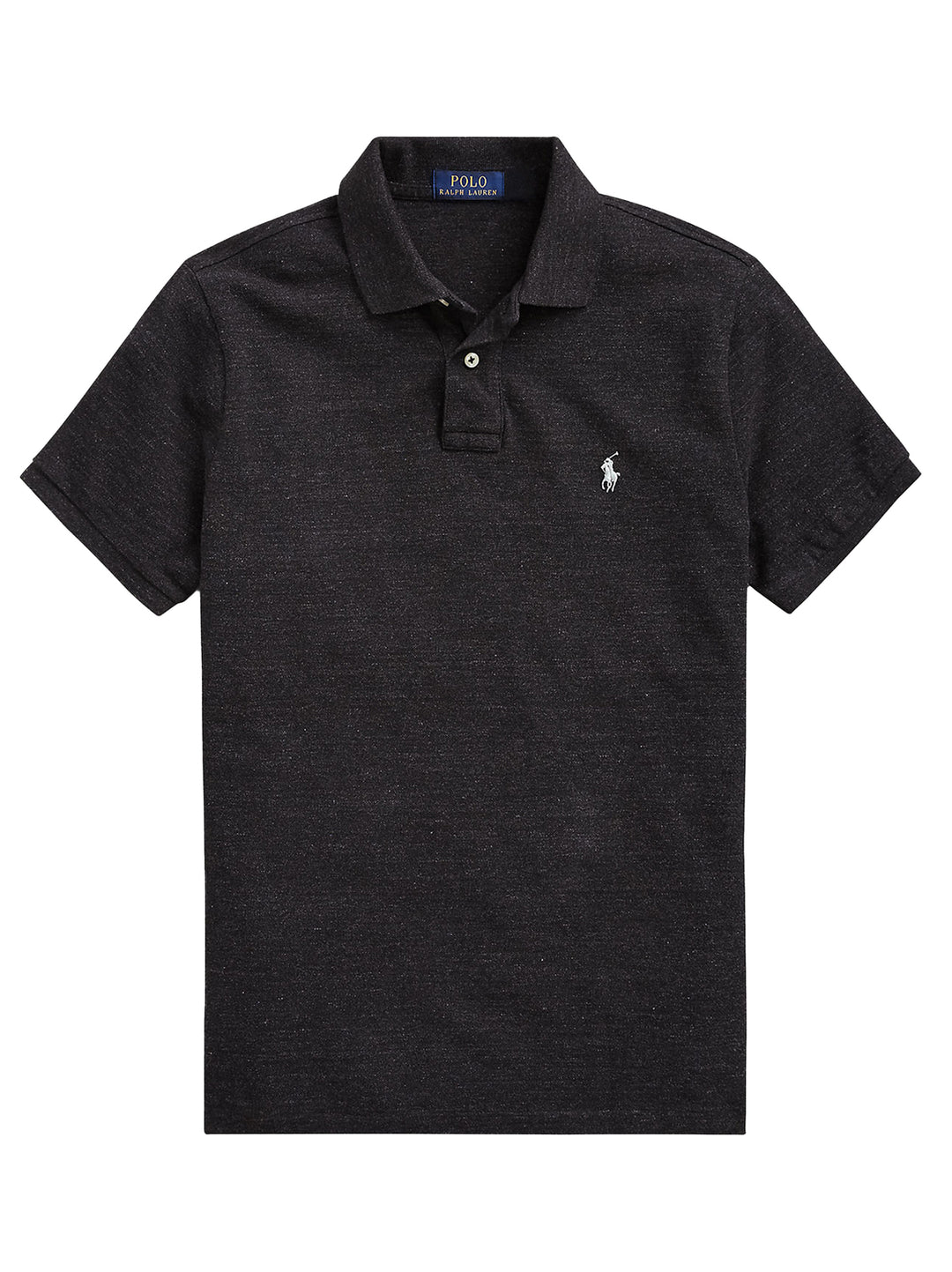 POLO Ralph Lauren Slim Fit Mesh Polo – Zwart-100% katoen-HEREN POLO'S & T-SHIRTS-Zwart