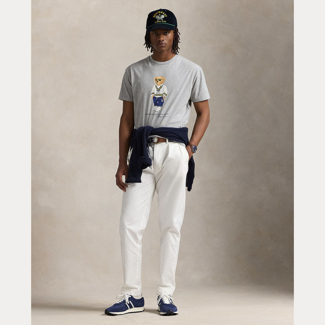 POLO Ralph Lauren Slim Fit Polo Bear T-shirt-100% katoen-HEREN POLO'S & T-SHIRTS-Grijs