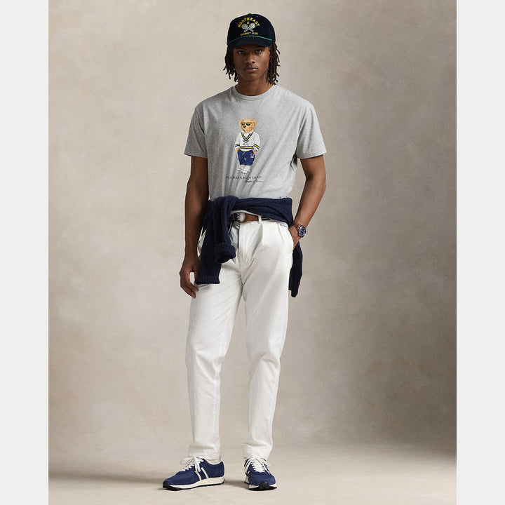 POLO Ralph Lauren Slim Fit Polo Bear T-shirt-100% katoen-HEREN POLO'S & T-SHIRTS-Grijs