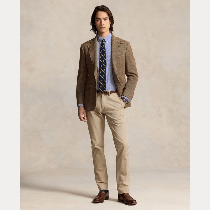 POLO Ralph Lauren Slim Fit Poplin Shirt – Blauw-91% Katoen<br />9% Elastaan-HEREN SHIRTS-Blauw