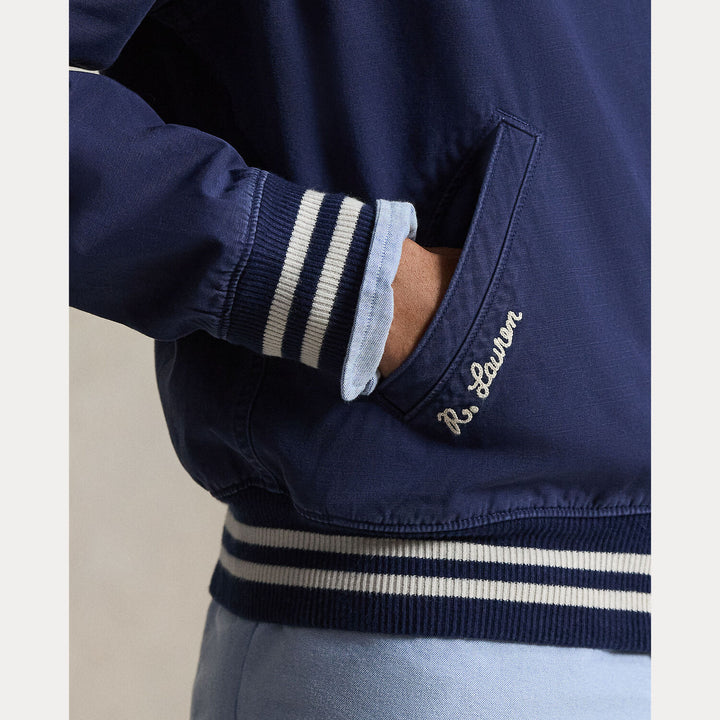 POLO Ralph Lauren Sportief jack – Blauw-91% viscose, 8% nylon, 1% elastaan-HEREN JASSEN & JACKS-Blauw