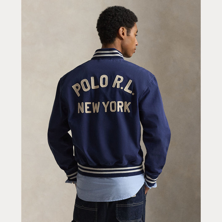 POLO Ralph Lauren Sportief jack – Blauw-91% viscose, 8% nylon, 1% elastaan-HEREN JASSEN & JACKS-Blauw