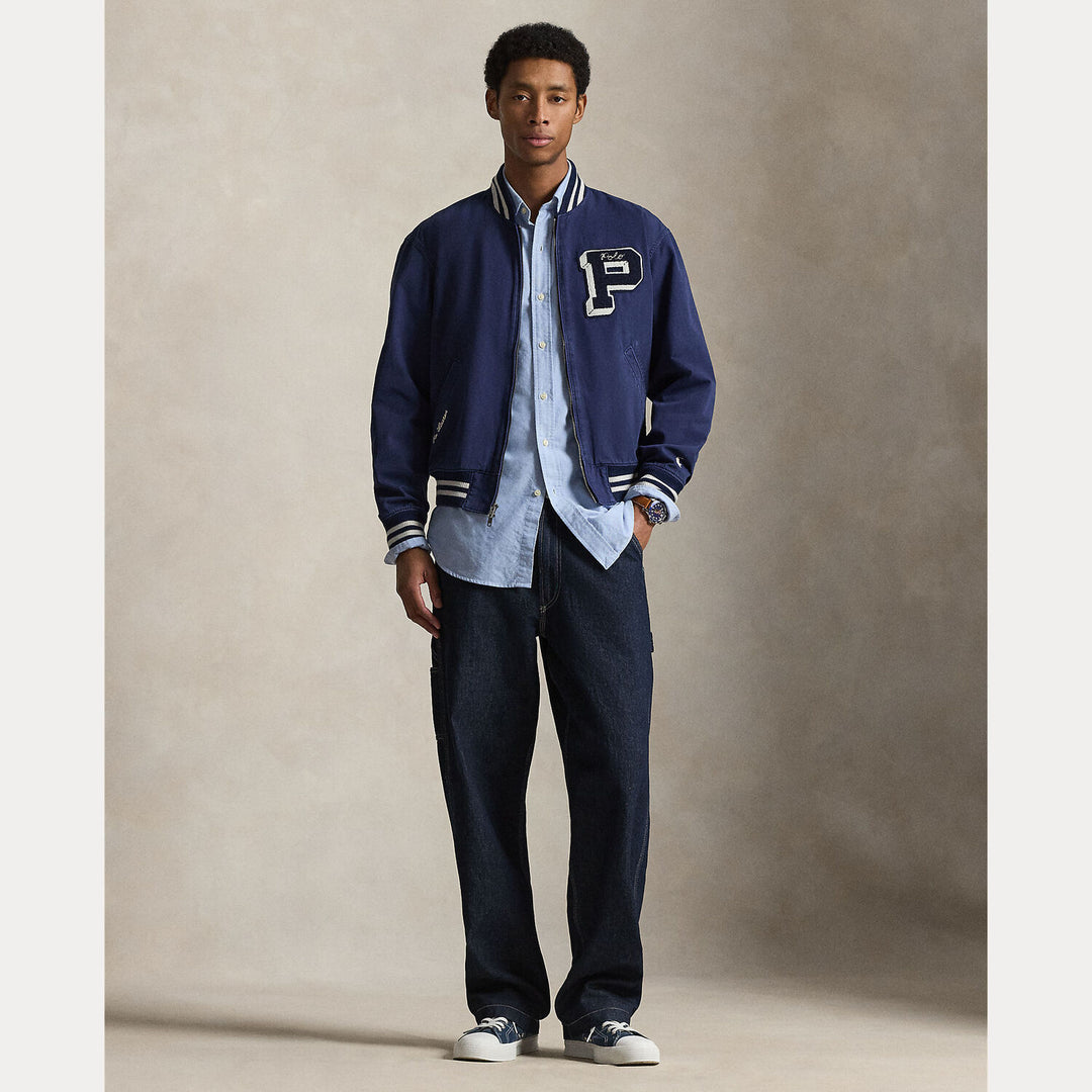 POLO Ralph Lauren Sportief jack – Blauw-91% viscose, 8% nylon, 1% elastaan-HEREN JASSEN & JACKS-Blauw