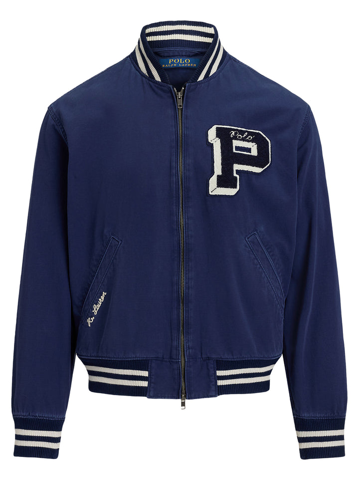 POLO Ralph Lauren Sportief jack – Blauw-91% viscose, 8% nylon, 1% elastaan-HEREN JASSEN & JACKS-Blauw